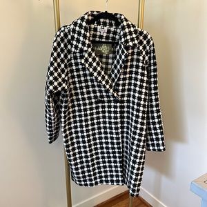 Black and white coat